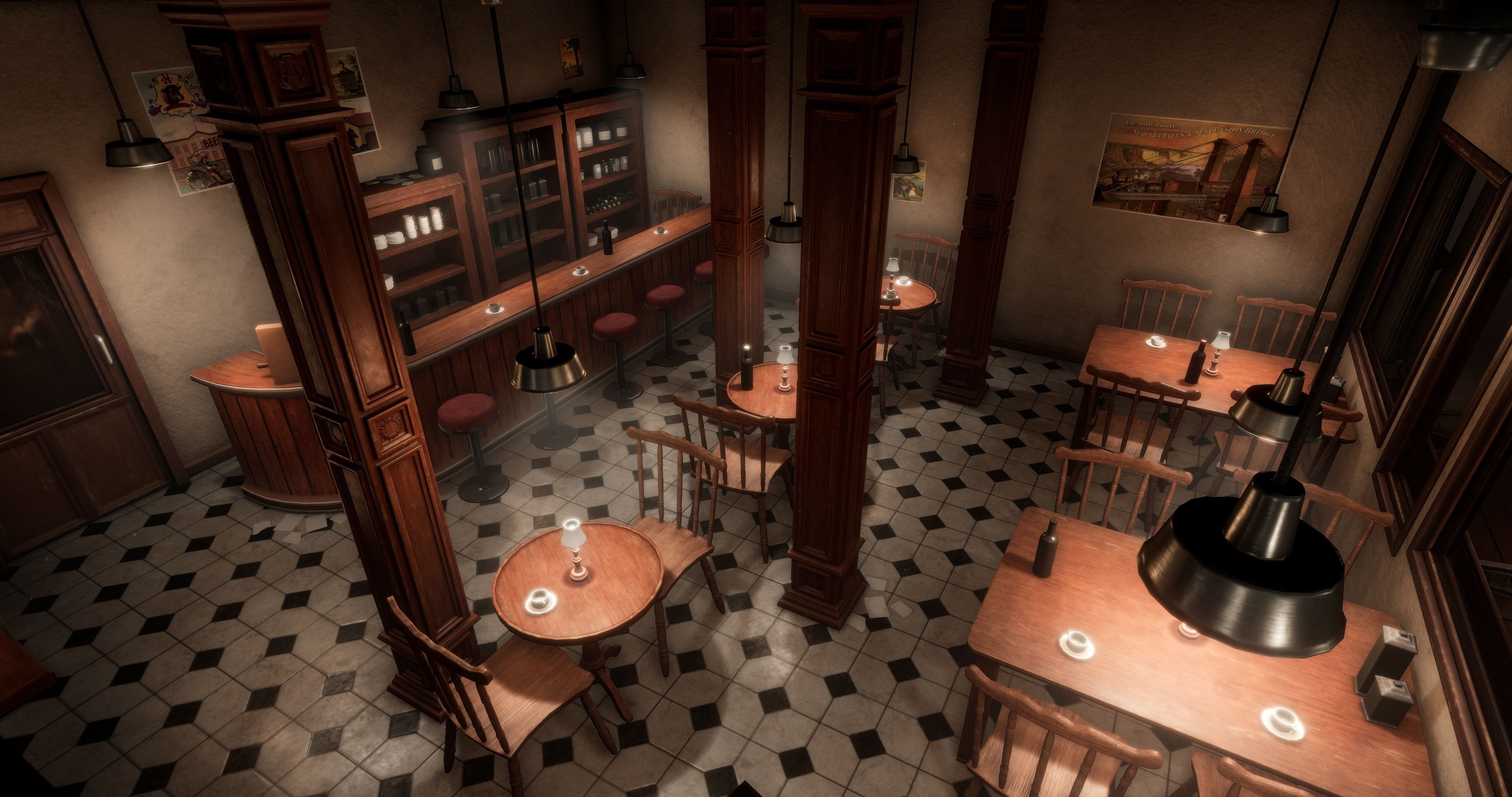 1900s Industrial Environment Low-poly 3D model_12
