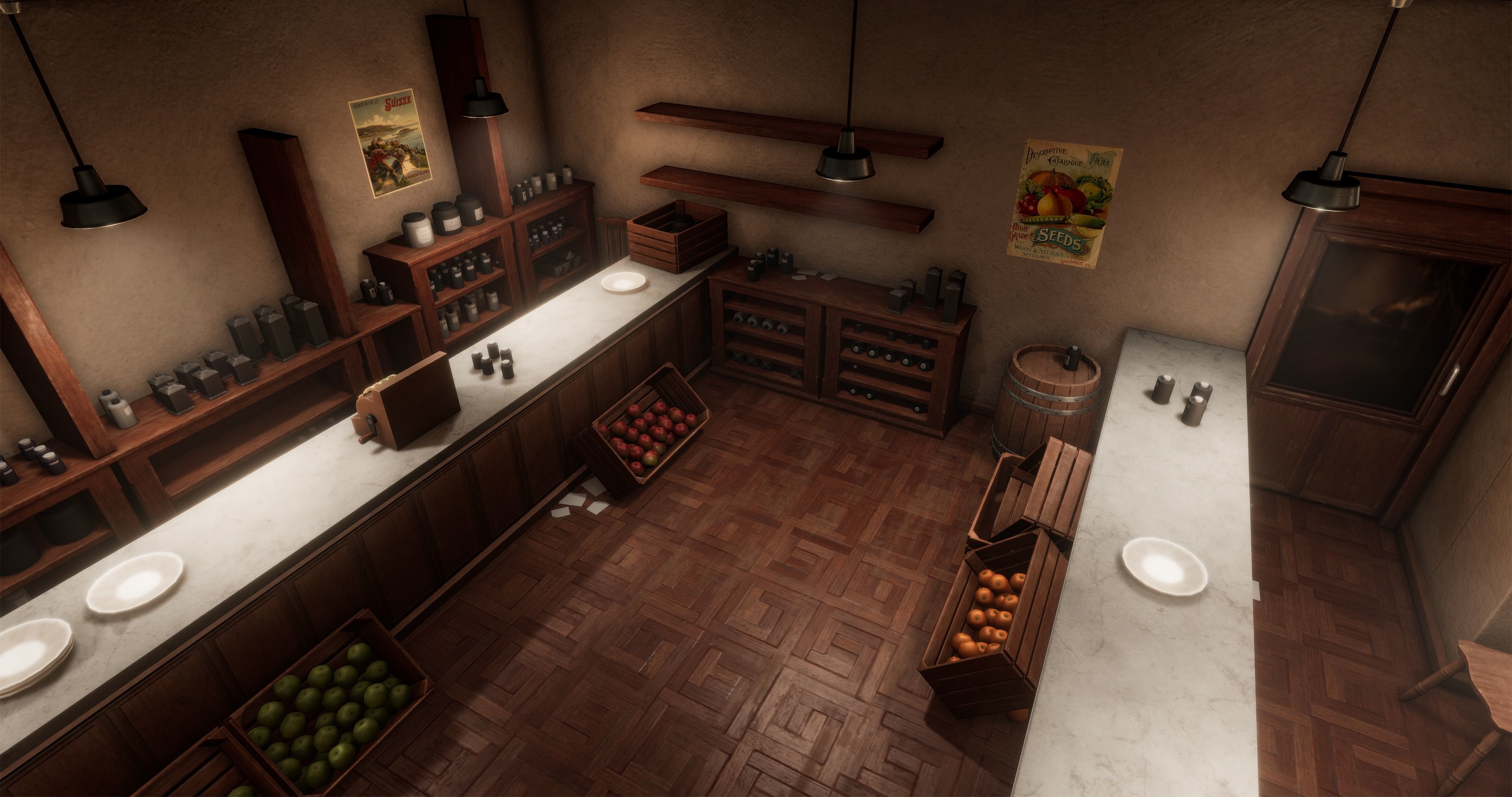 1900s Industrial Environment Low-poly 3D model_16