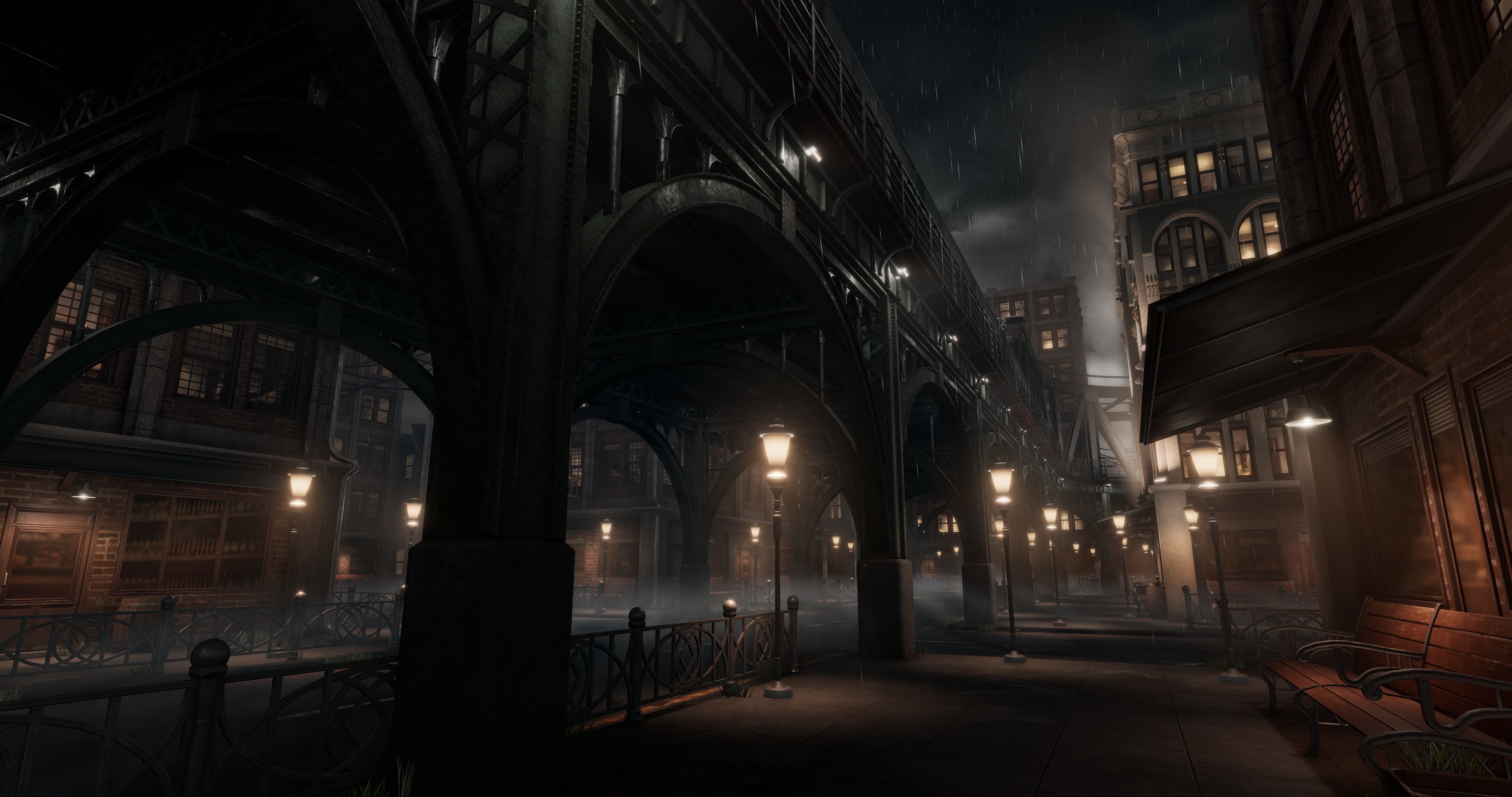 1900s Industrial Environment Low-poly 3D model_9