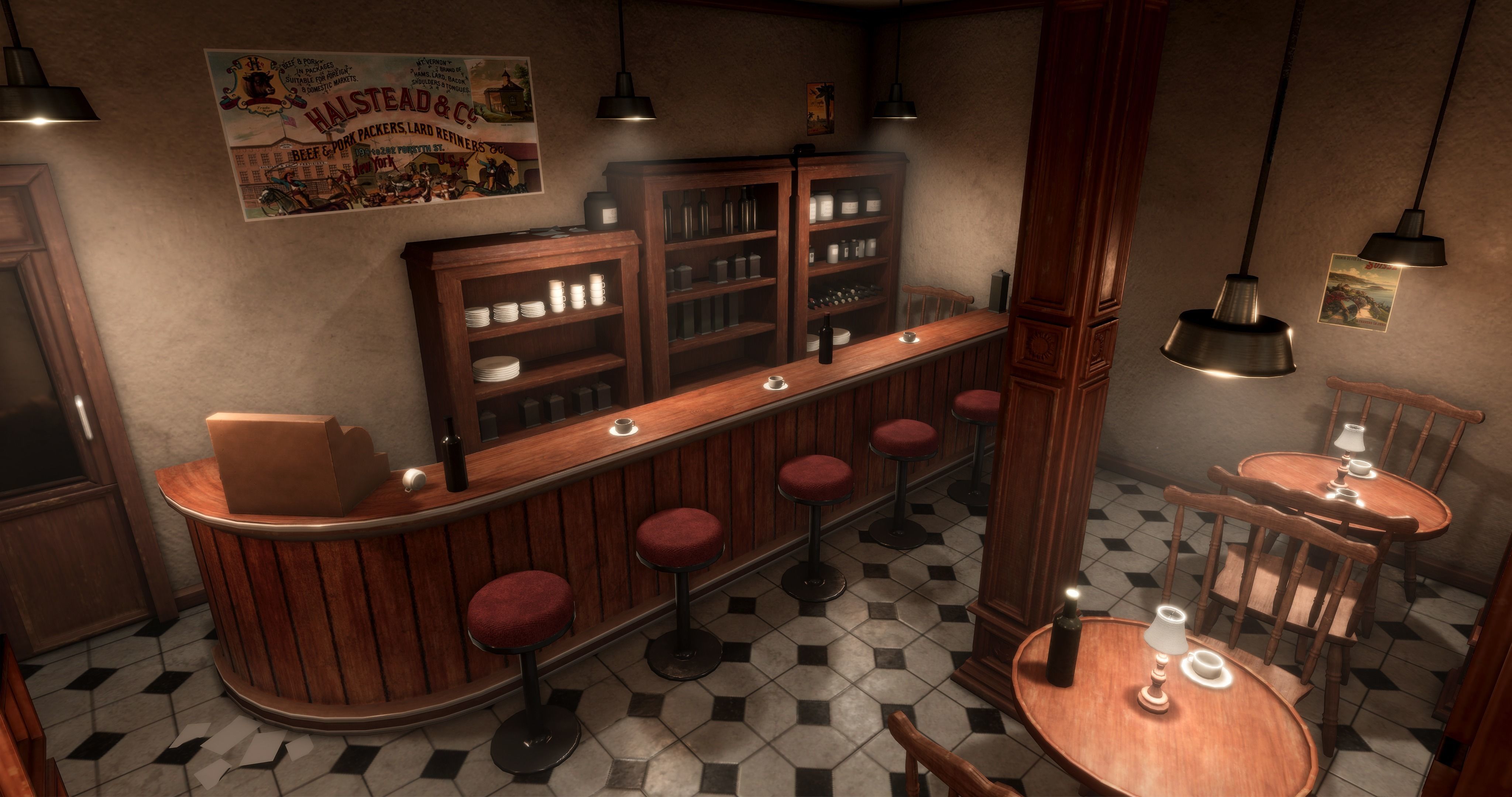 1900s Industrial Environment Low-poly 3D model_14