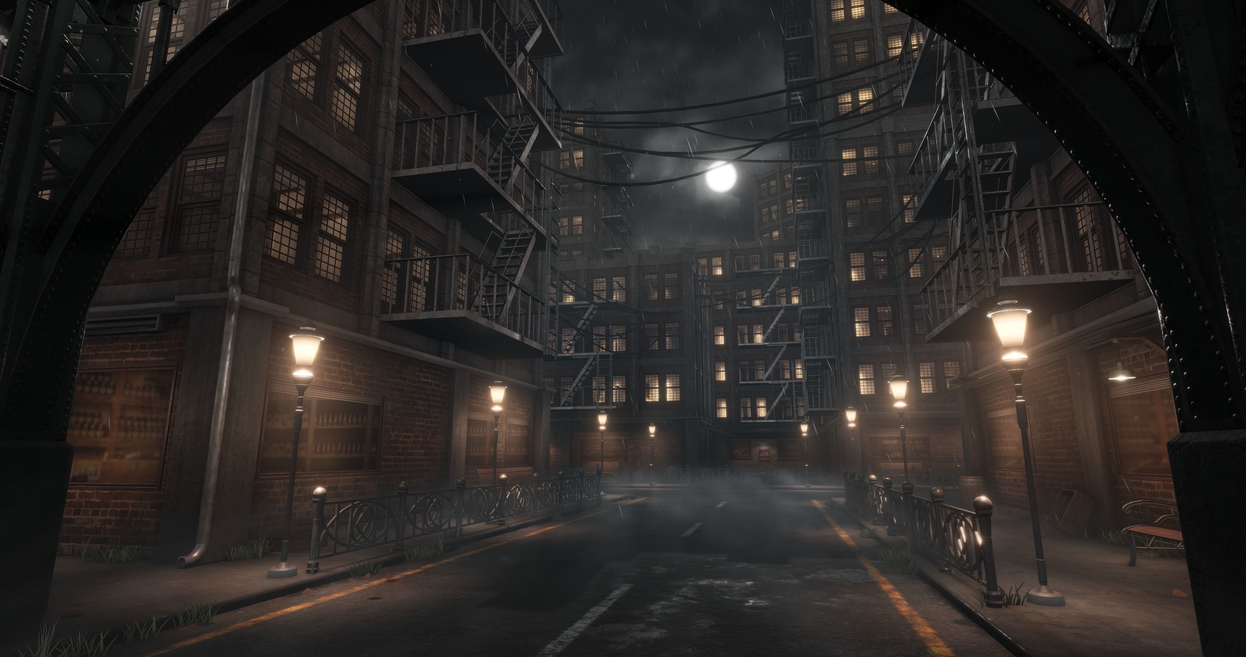 1900s Industrial Environment Low-poly 3D model_7