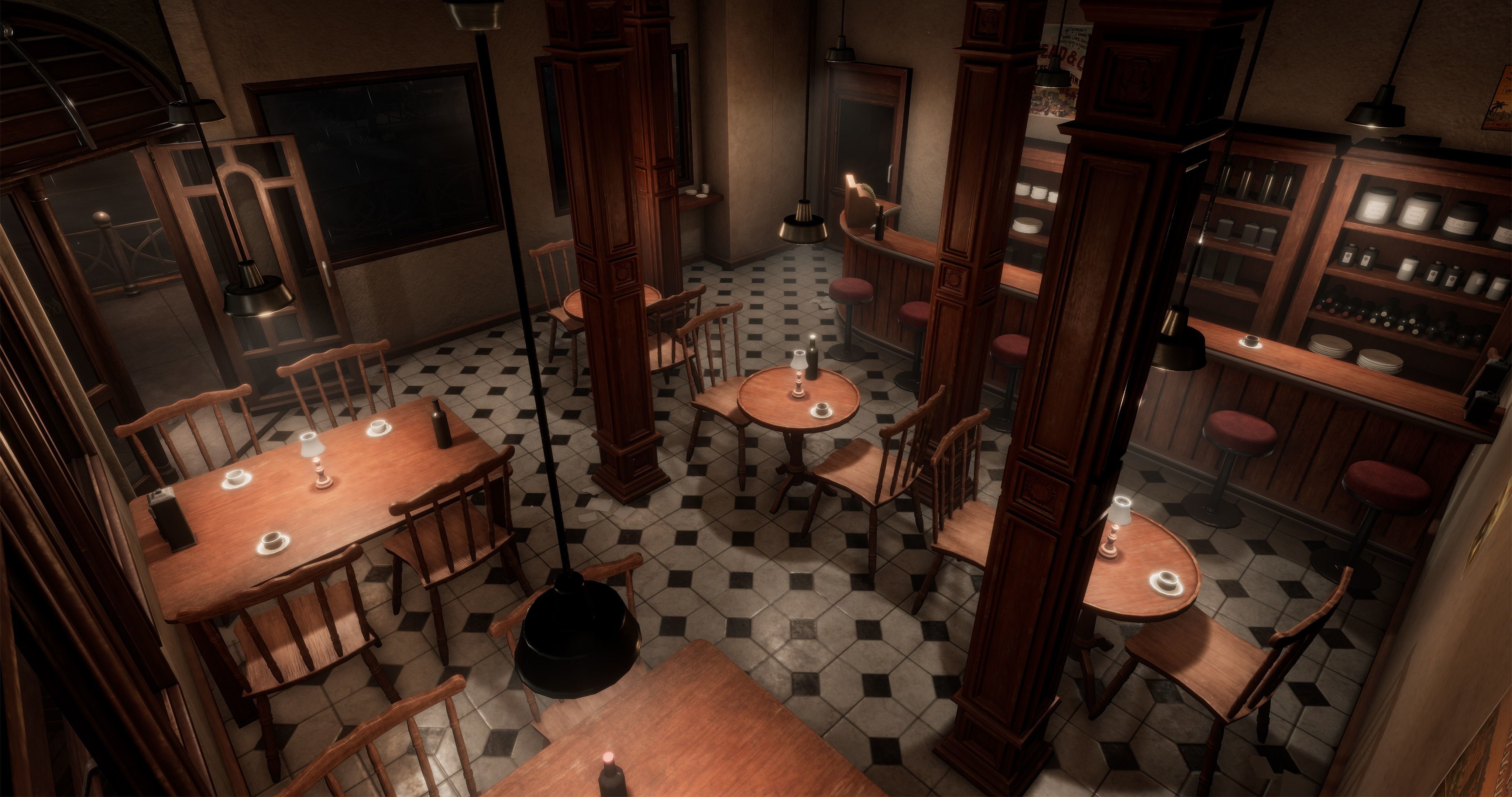 1900s Industrial Environment Low-poly 3D model_13