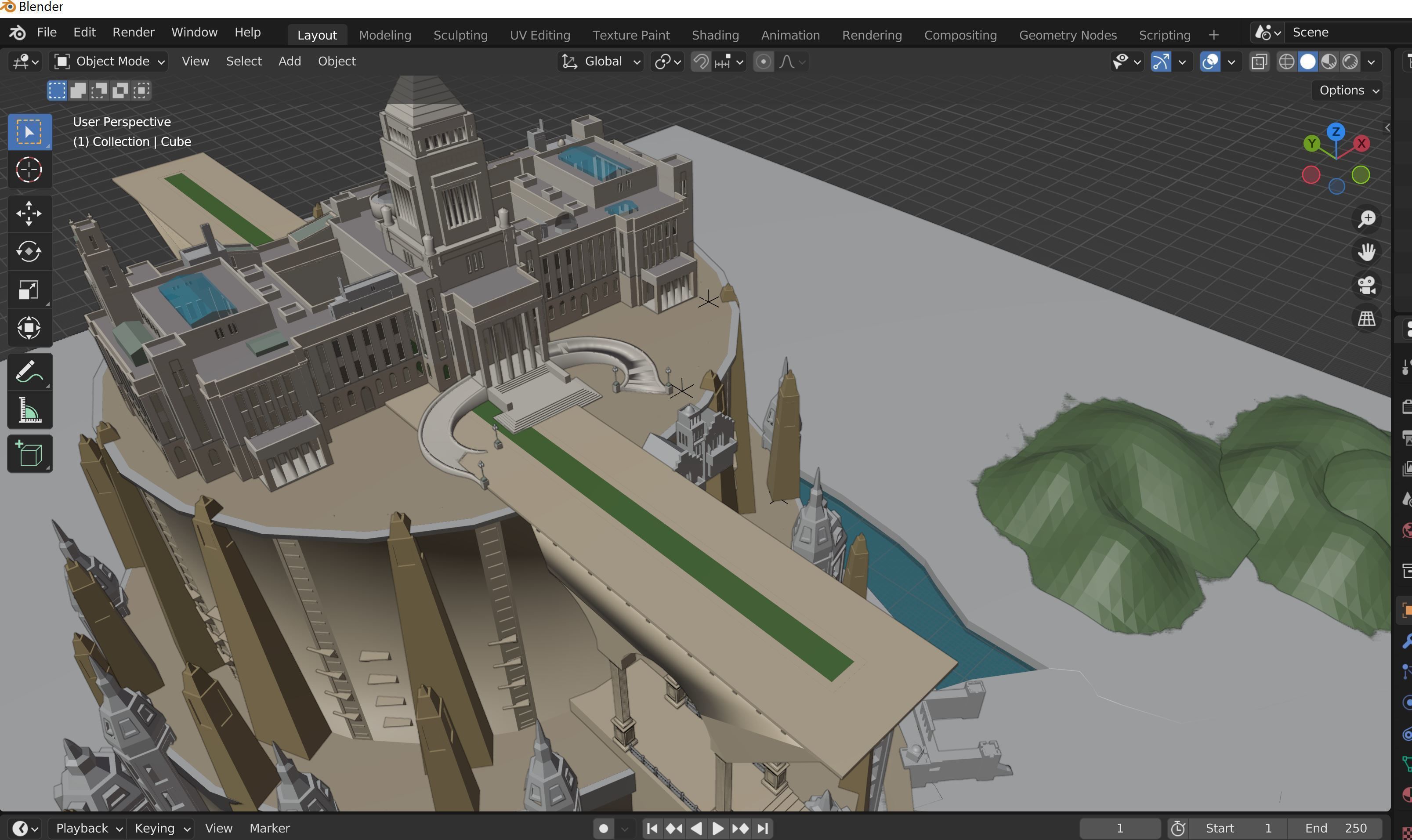 Fortress the world of Amazed Peoples 3D model_1