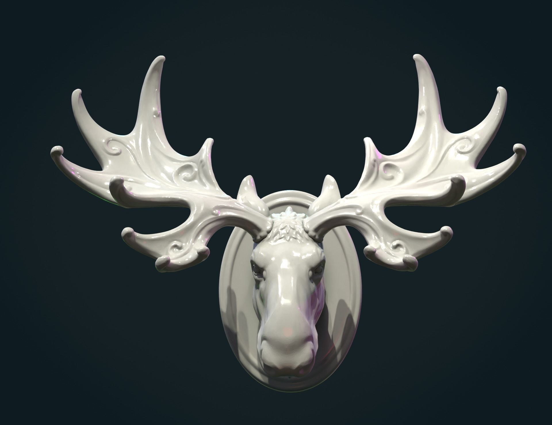 Moose Head 3D print model_2