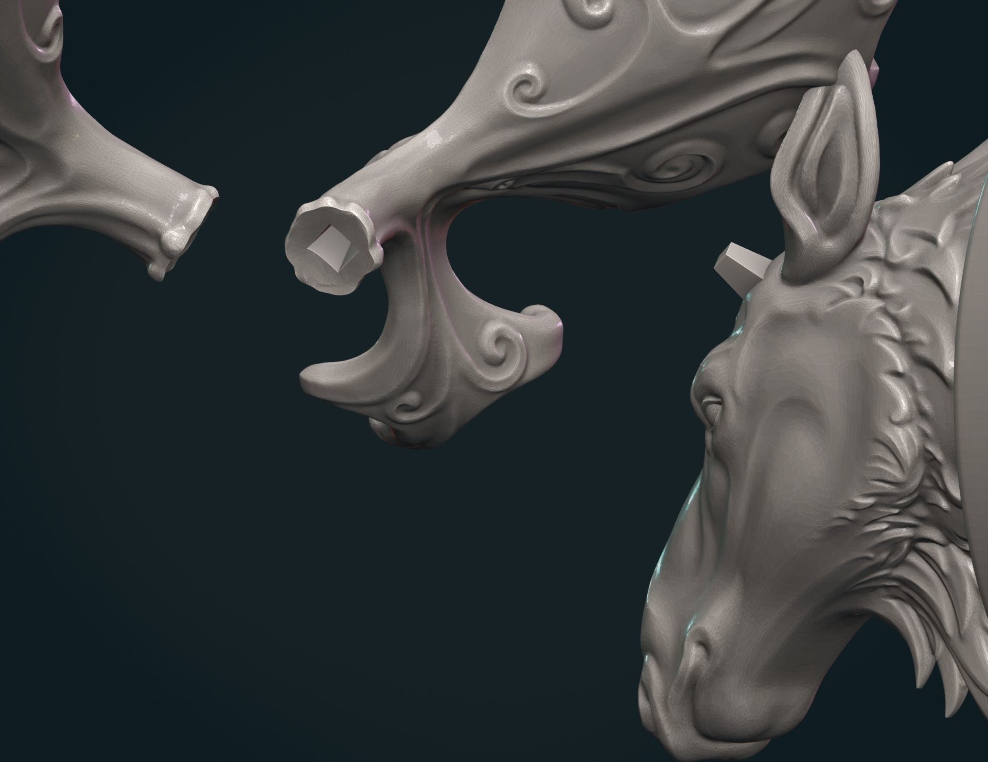 Moose Head 3D print model_15