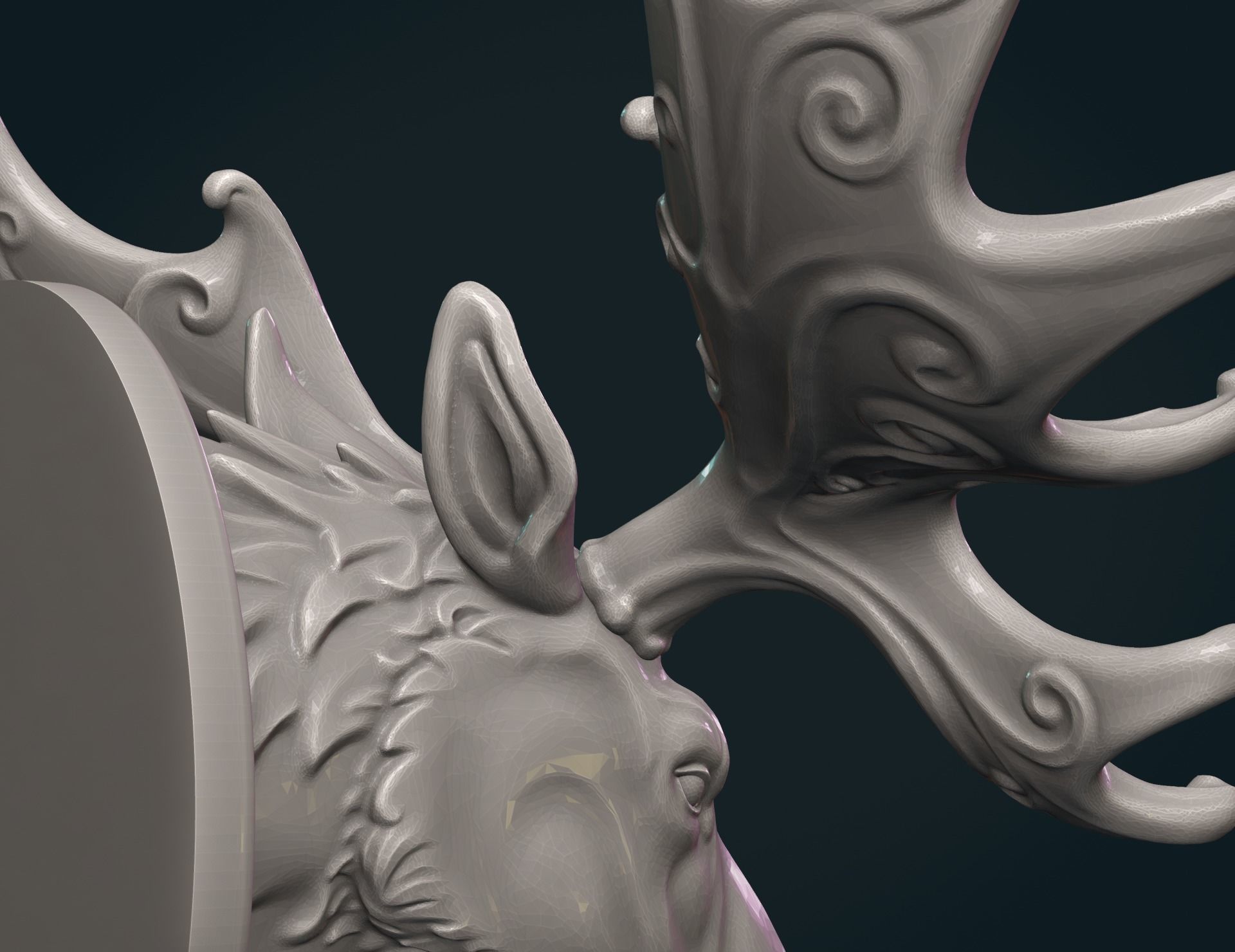 Moose Head 3D print model_10