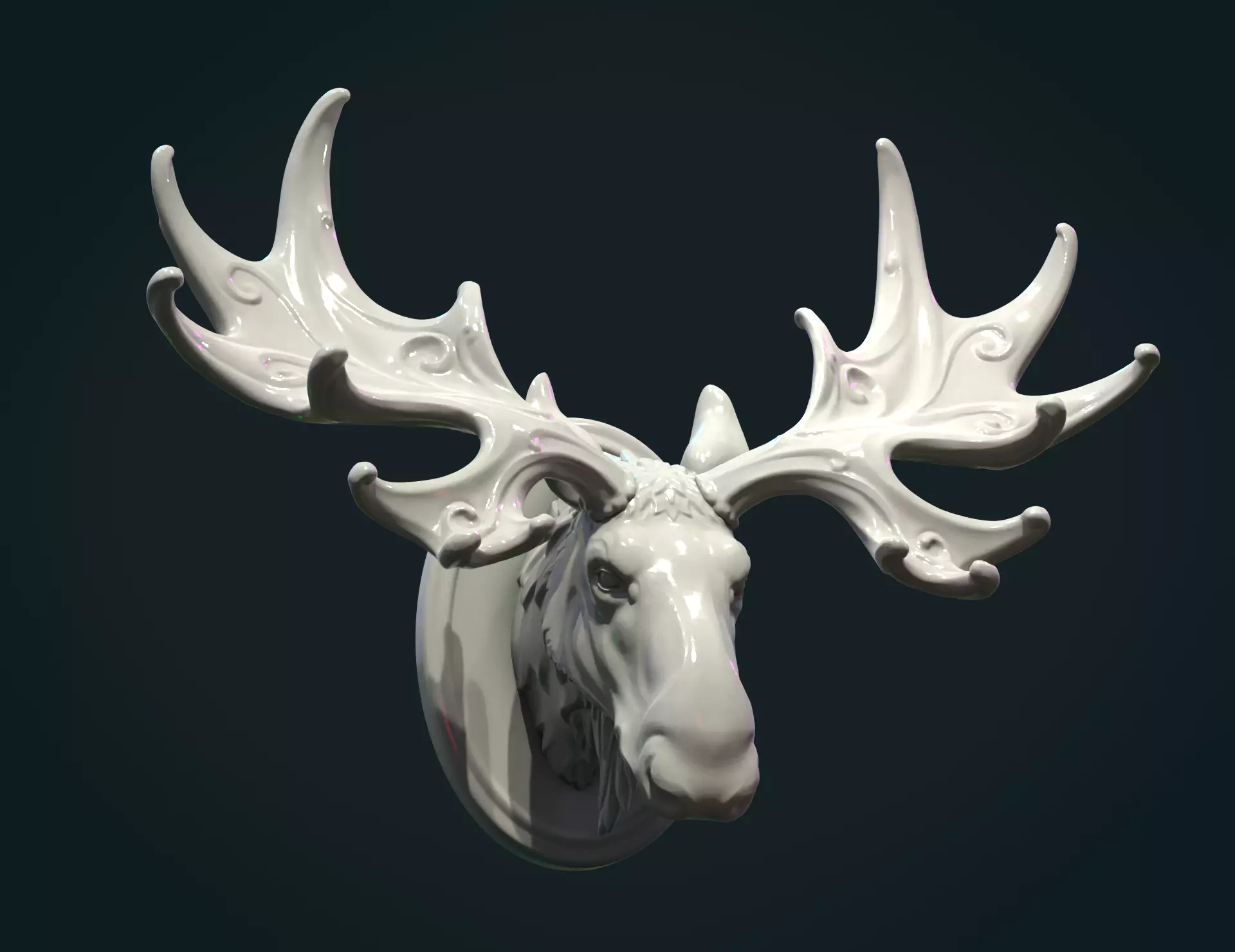 Moose Head 3D print model_0