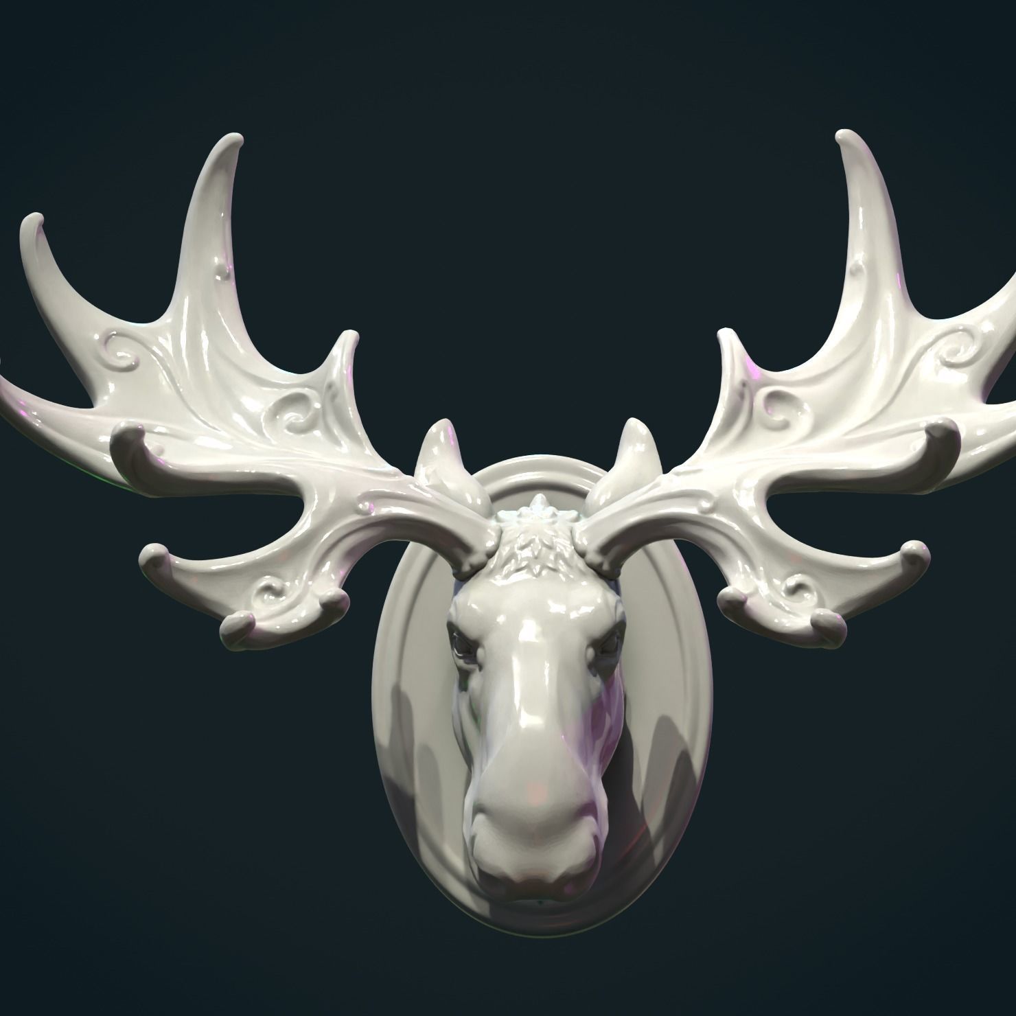 Moose Head 3D print model_3