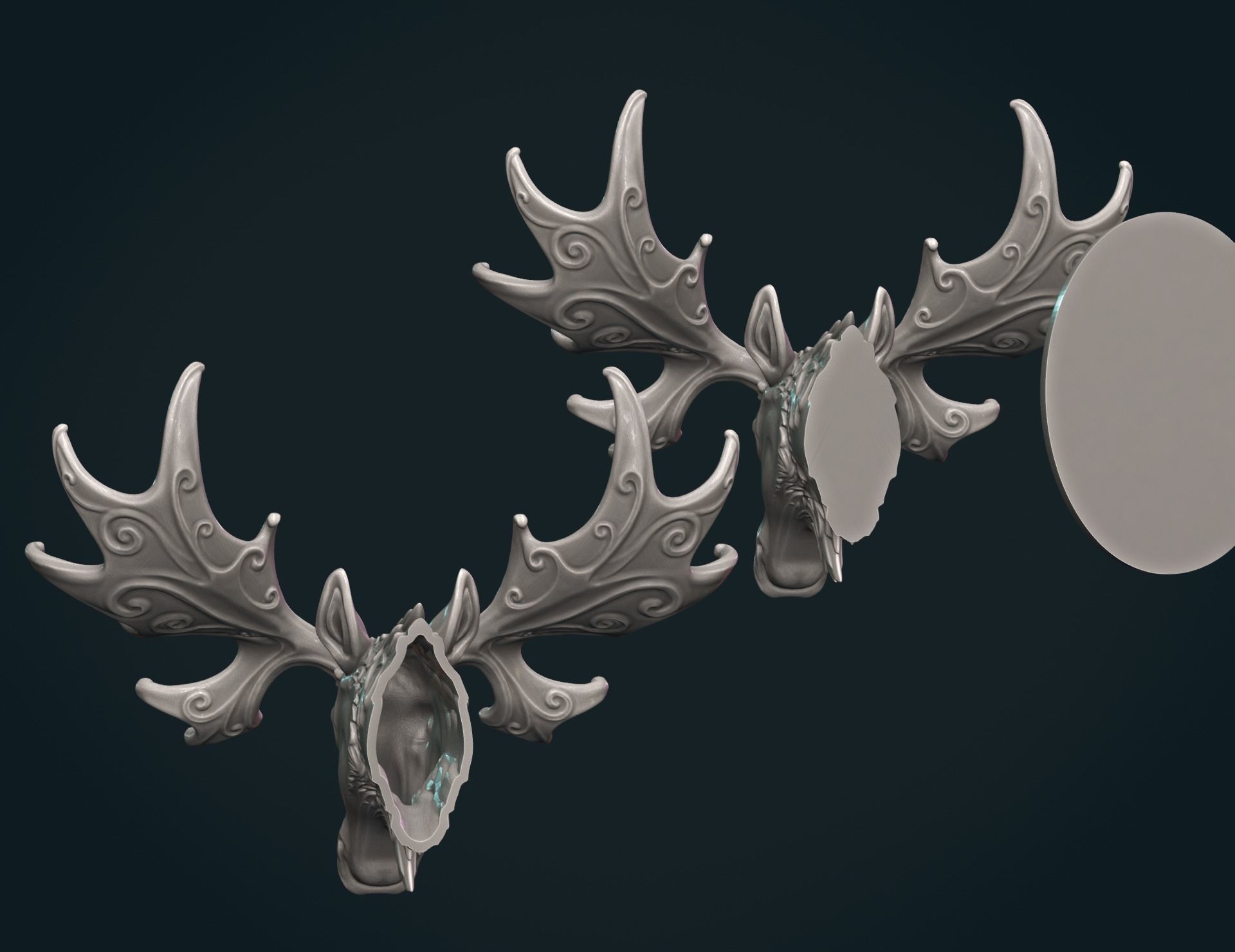 Moose Head 3D print model_14