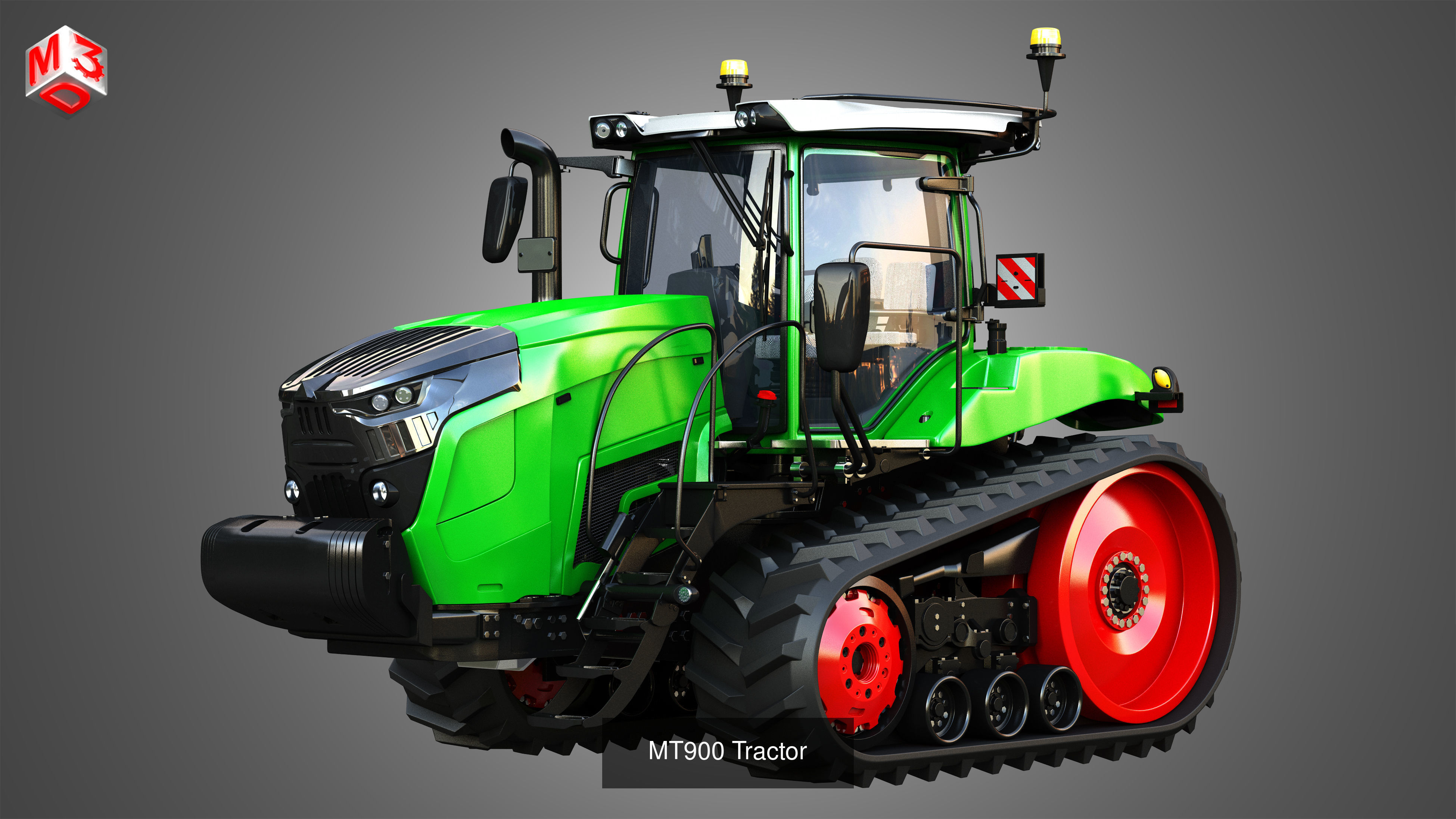 Challenger MT700E - MT900 Tractors  - Tracted Tractors  2 in 1 3D Model Collection_1