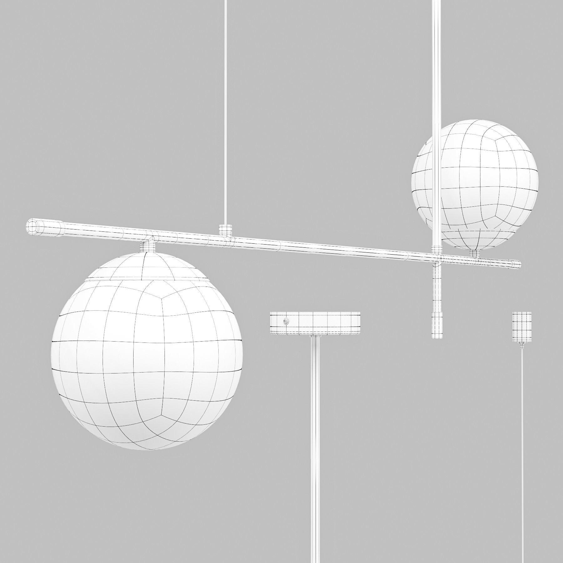 Maytoni Nostalgia MOD048PL-02G - Pendant Lamp 3D model_2