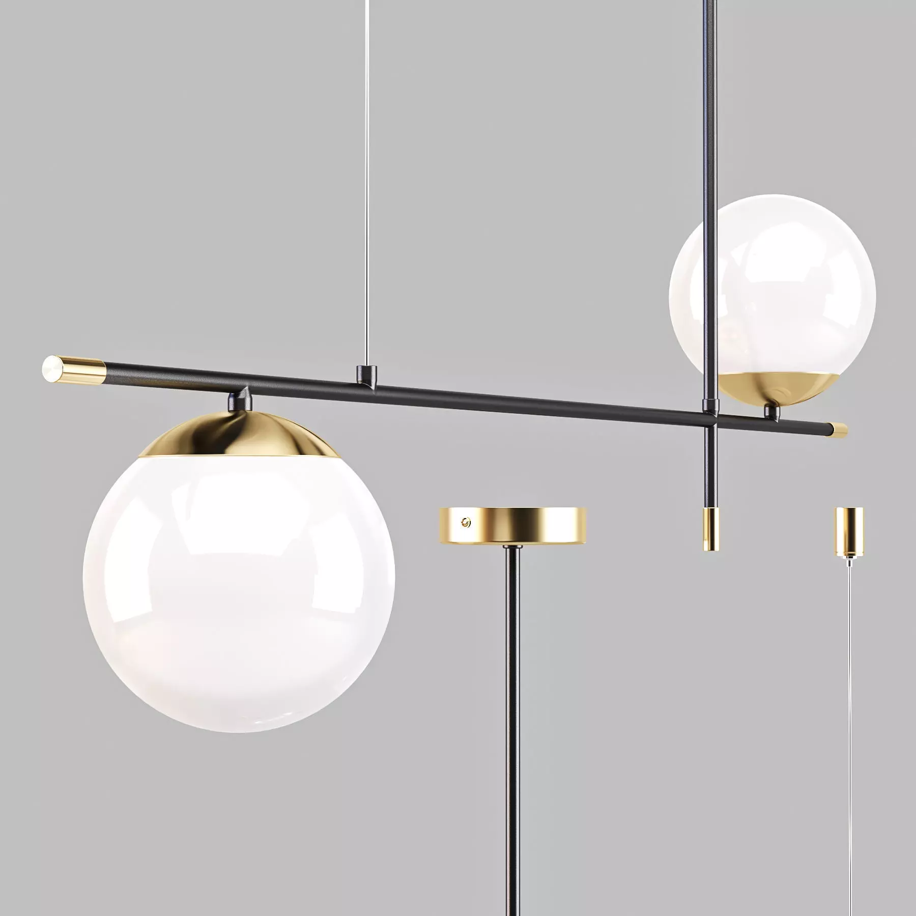 Maytoni Nostalgia MOD048PL-02G - Pendant Lamp 3D model_0