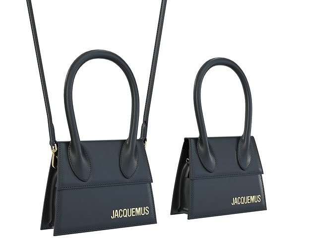 Jacquemus Le Chiquito Bag mini Black Low-poly 3D model