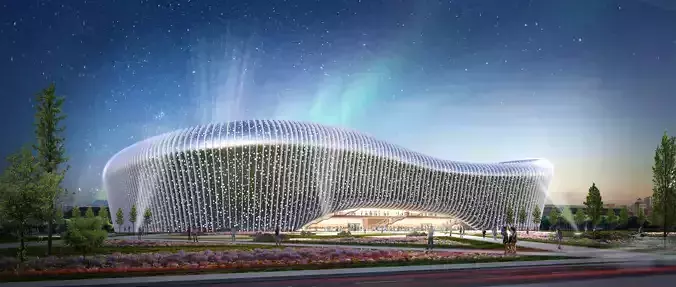 Futuristic Stadium 3d model 3D model
