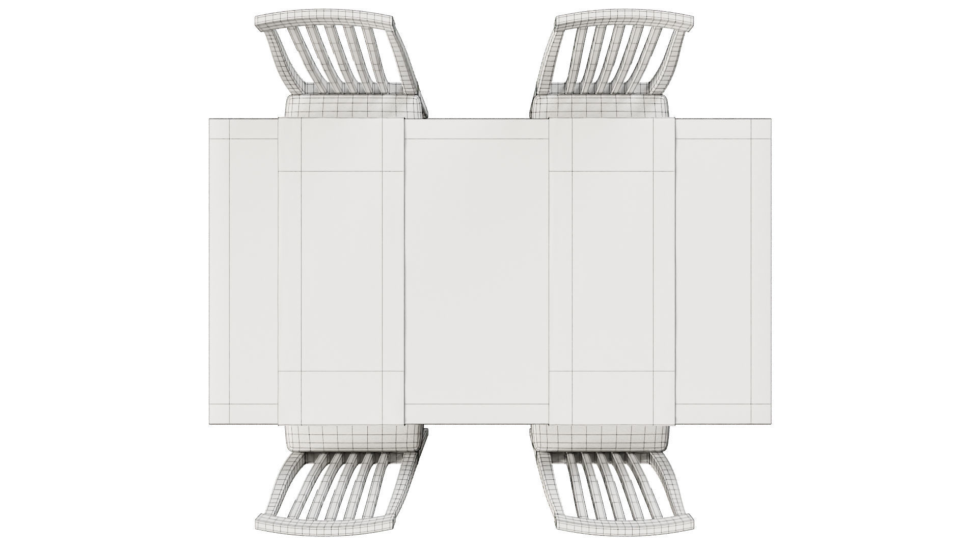 Simple Dining Table 3D print model_8