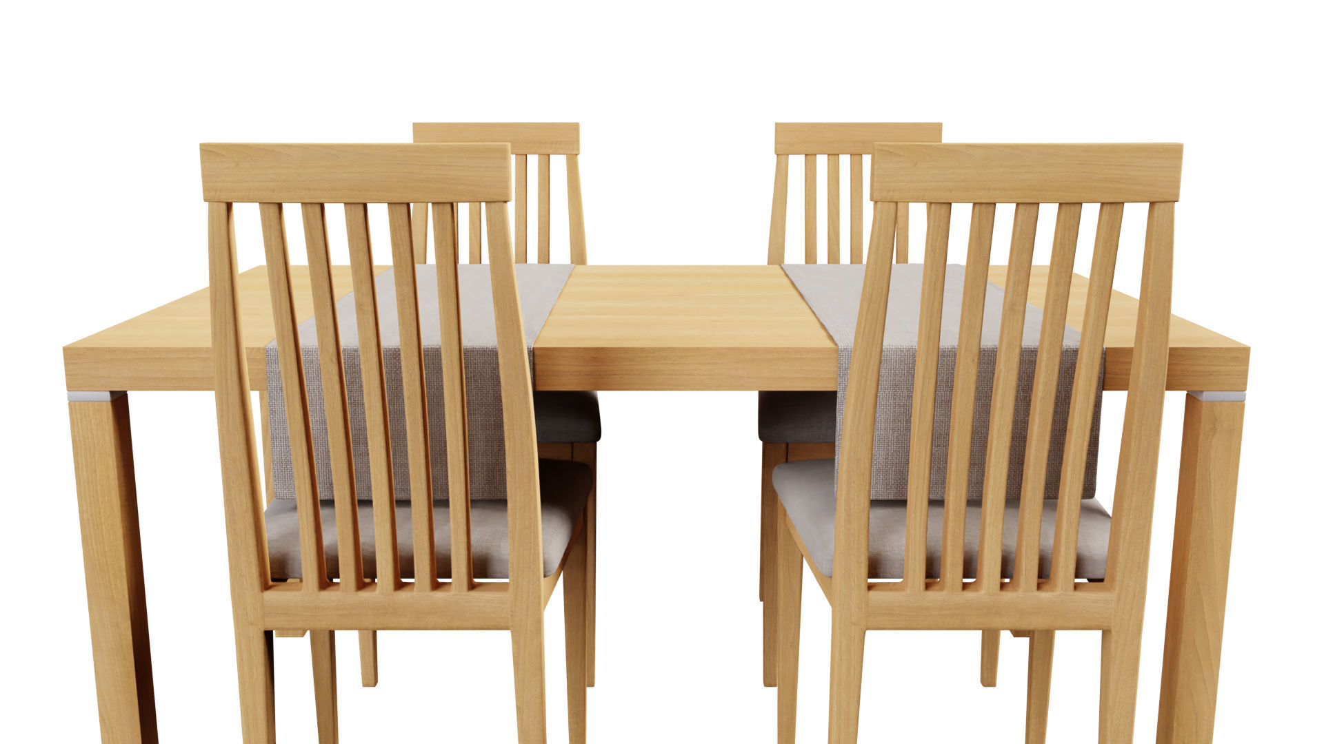 Simple Dining Table 3D print model_2