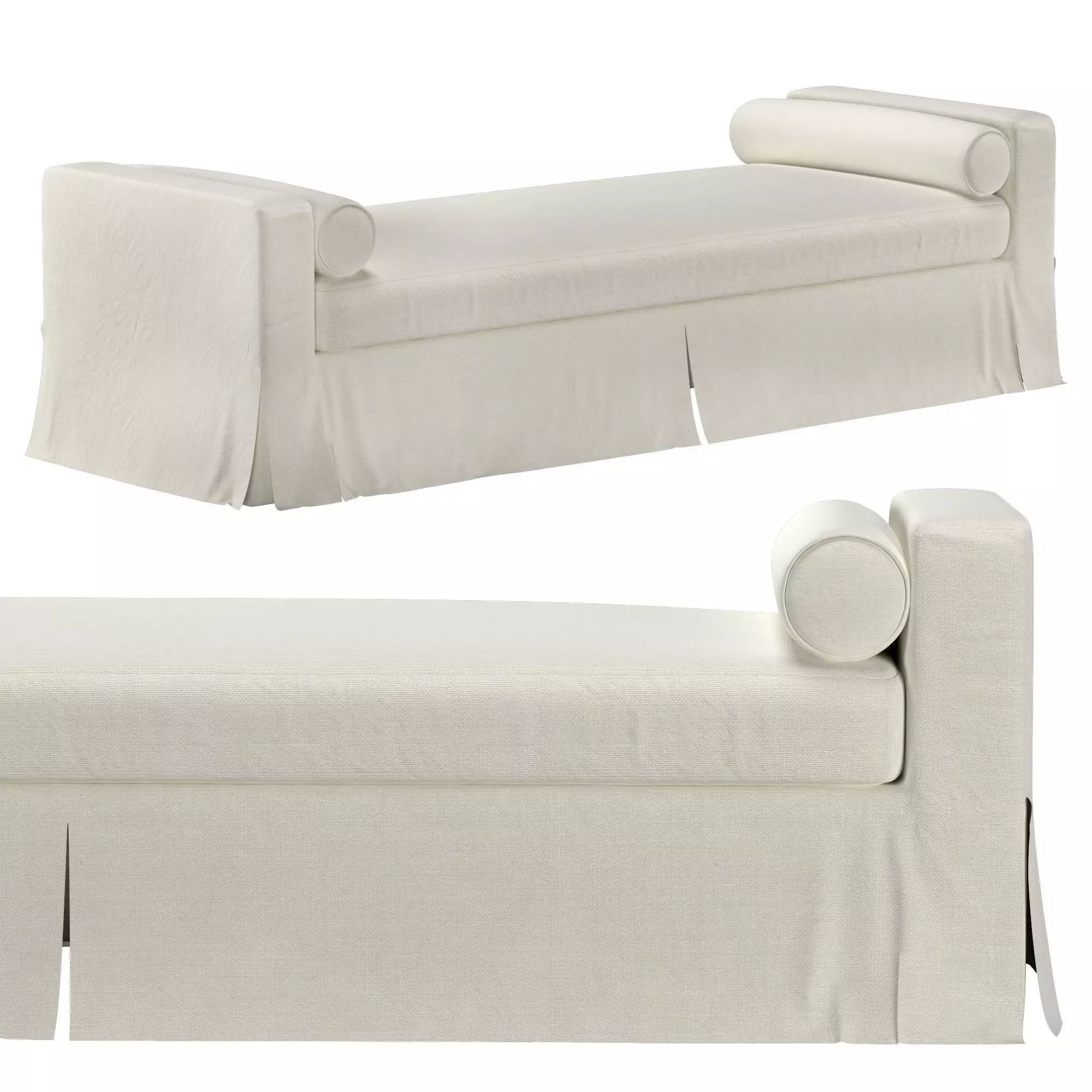 Canaan bench 3D model_0