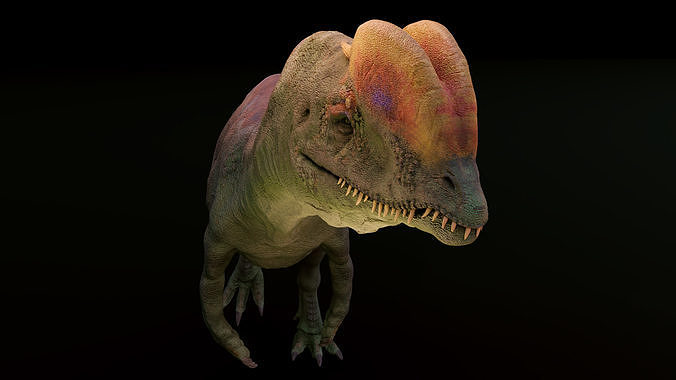 Dilophosaurus dinosaur 3D model