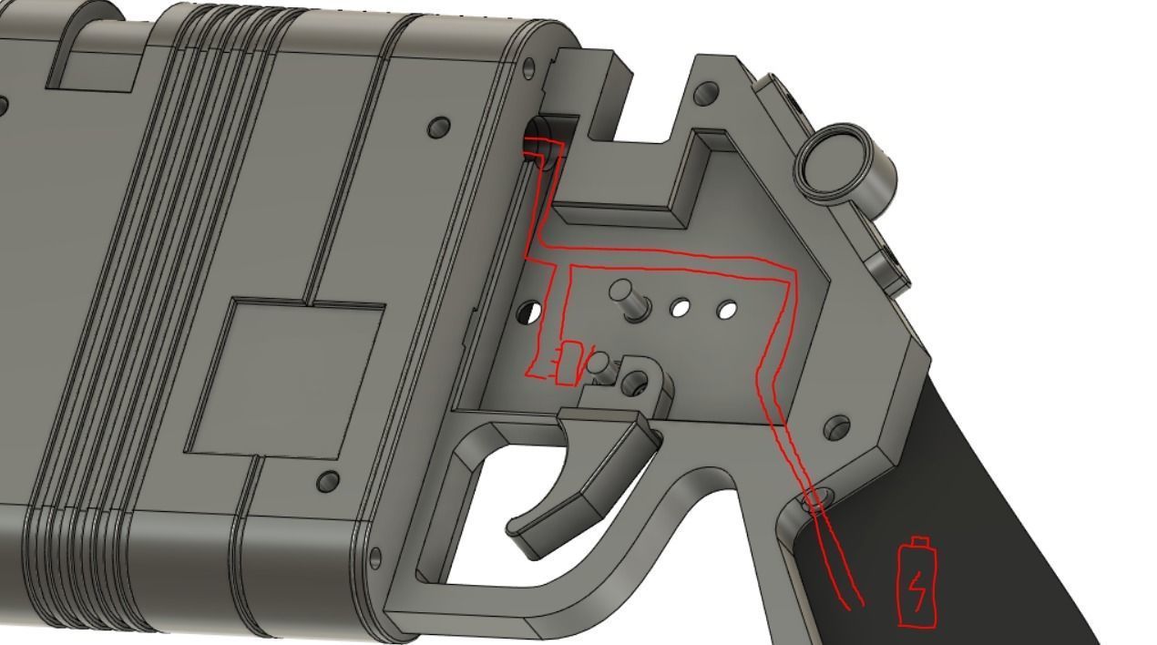 Star Wars TFA - NN-14 Blaster Rey Blaster - Electronics MOD incl 3D print model_6