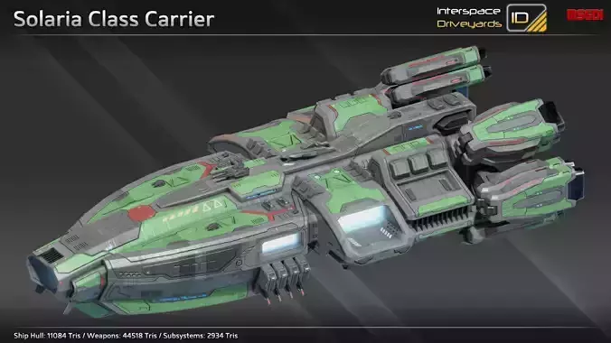 Solaria Class Carrier Low-poly 3D model