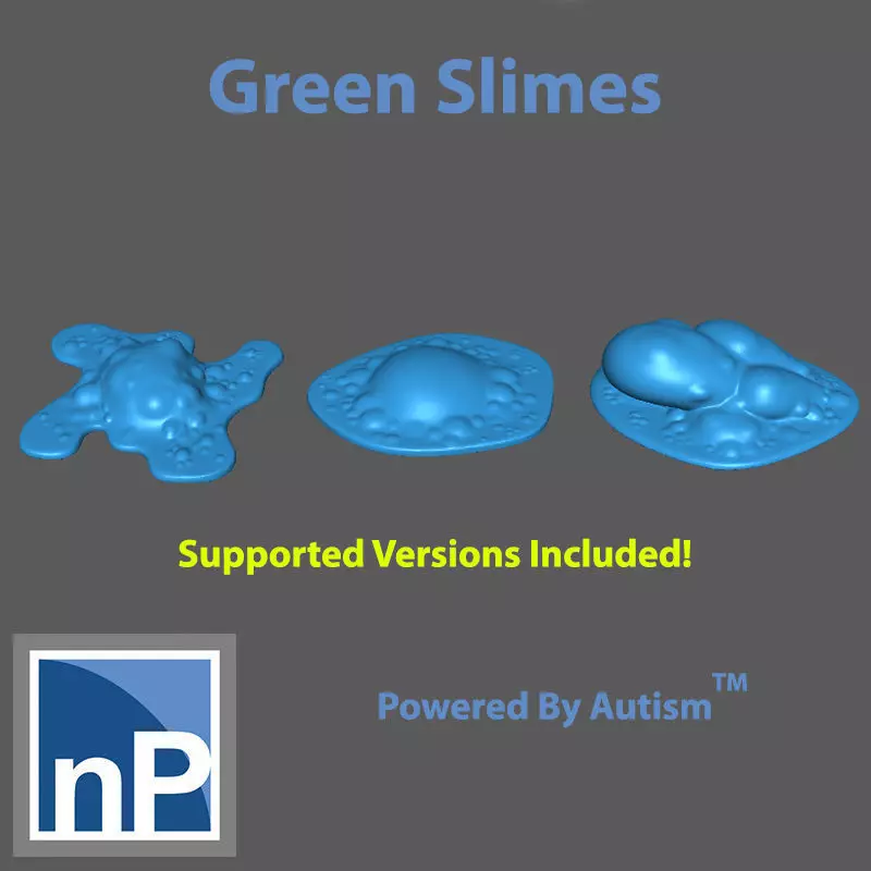 Green Slimes - Oozes Free 3D print model
