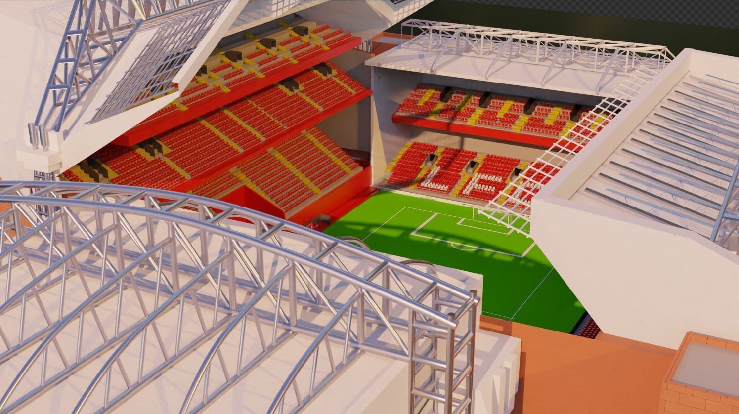 Football Stadium 3D model_2
