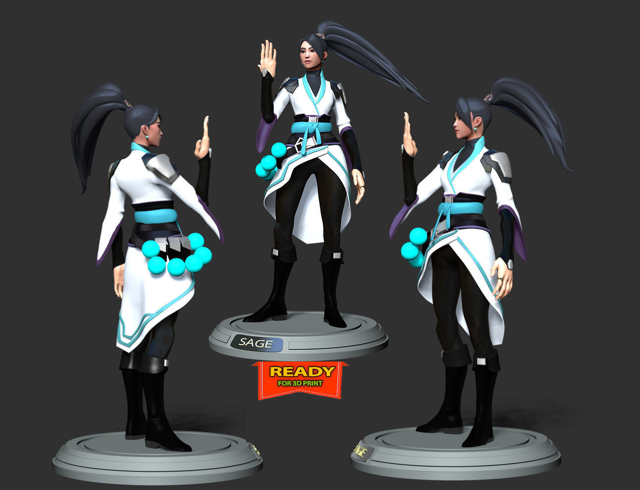 Sage - Valorant 3D print model_1