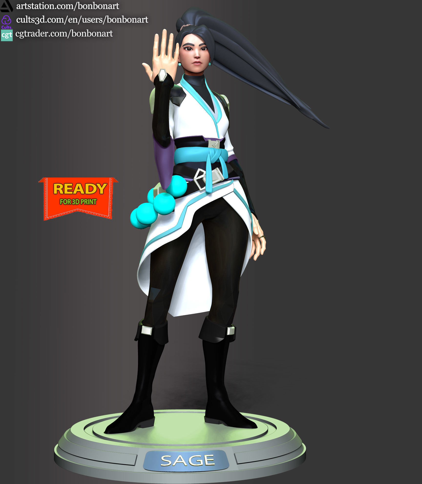 Sage - Valorant 3D print model_2