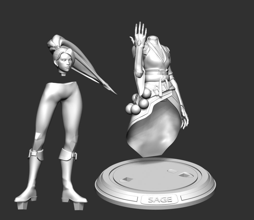 Sage - Valorant 3D print model_3