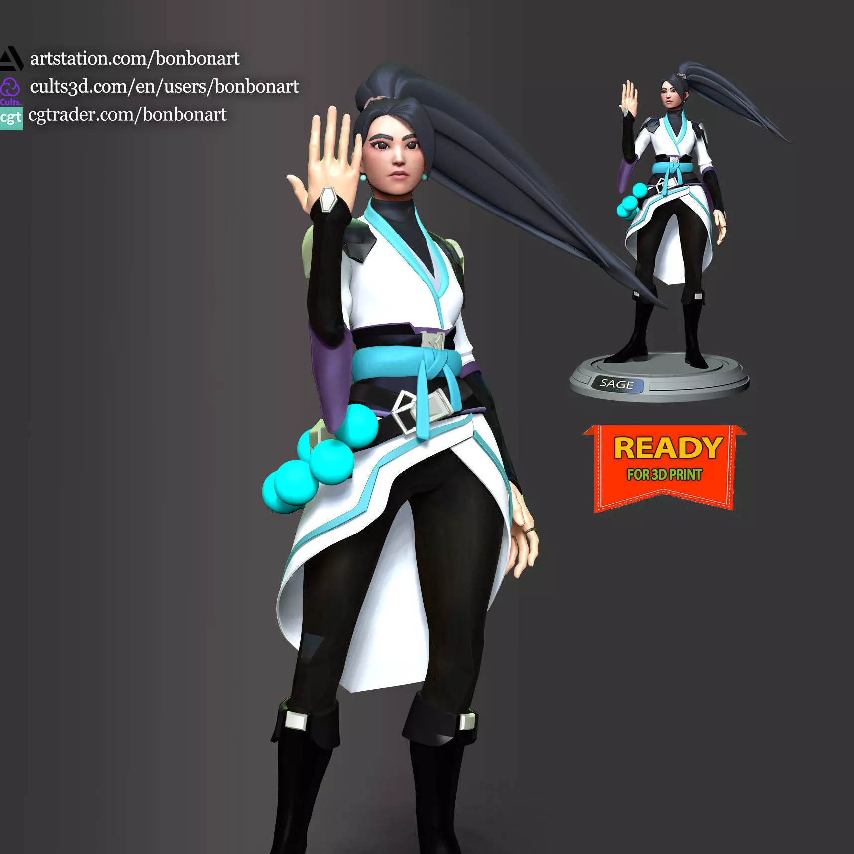 Sage - Valorant 3D print model_0