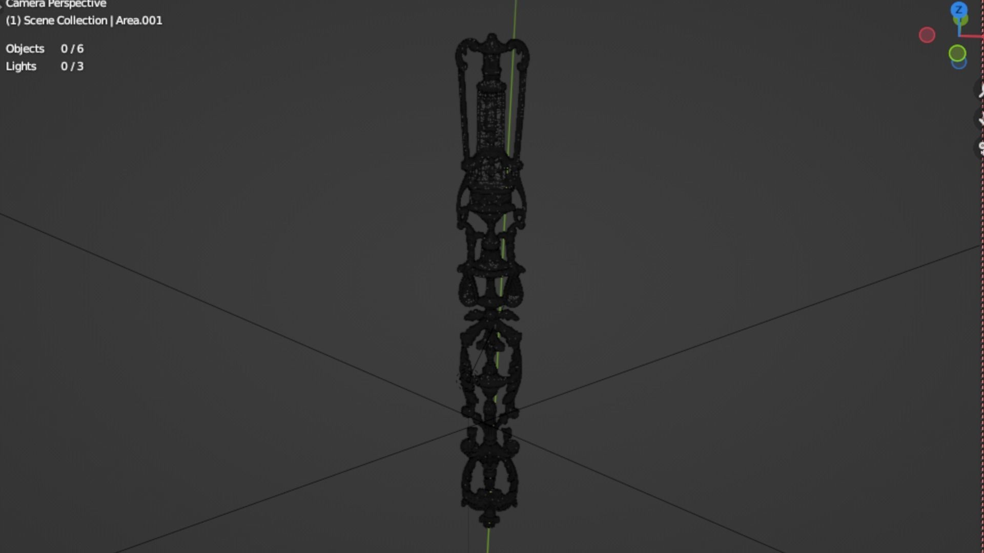 Classic decor ornament 172 3D model_7