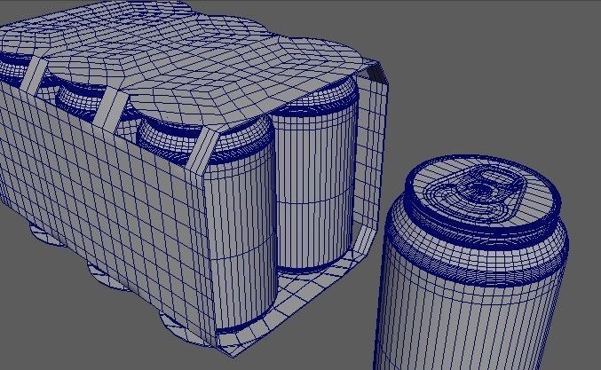 Beverage Branding Package No11 6Pack Free low-poly 3D model_3