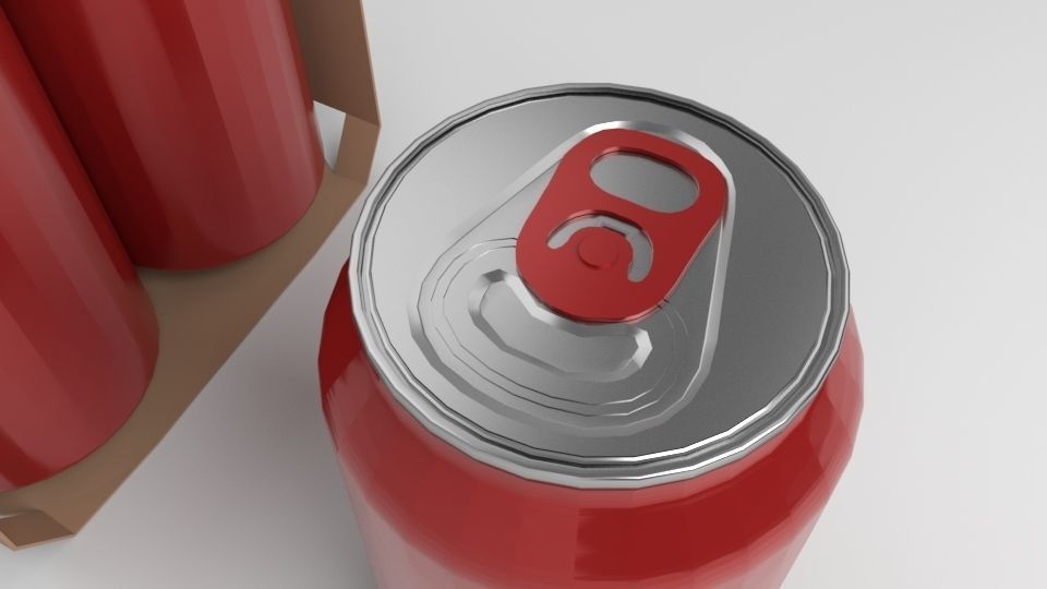 Beverage Branding Package No11 6Pack Free low-poly 3D model_2