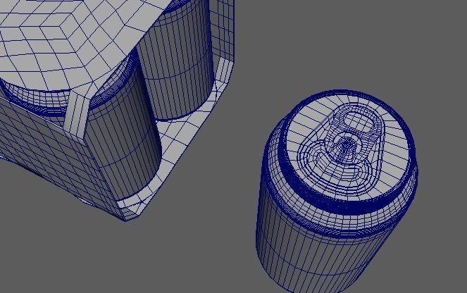 Beverage Branding Package No11 6Pack Free low-poly 3D model_4