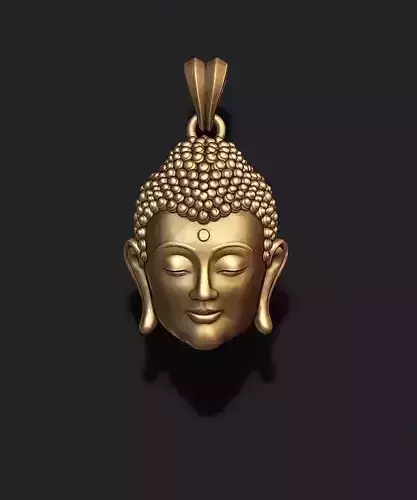 Buddha head pendant 3D print model