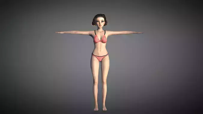 Bikini girl with rig