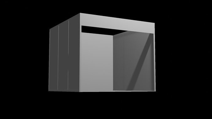 standard expo stand 3x3m Free 3D model
