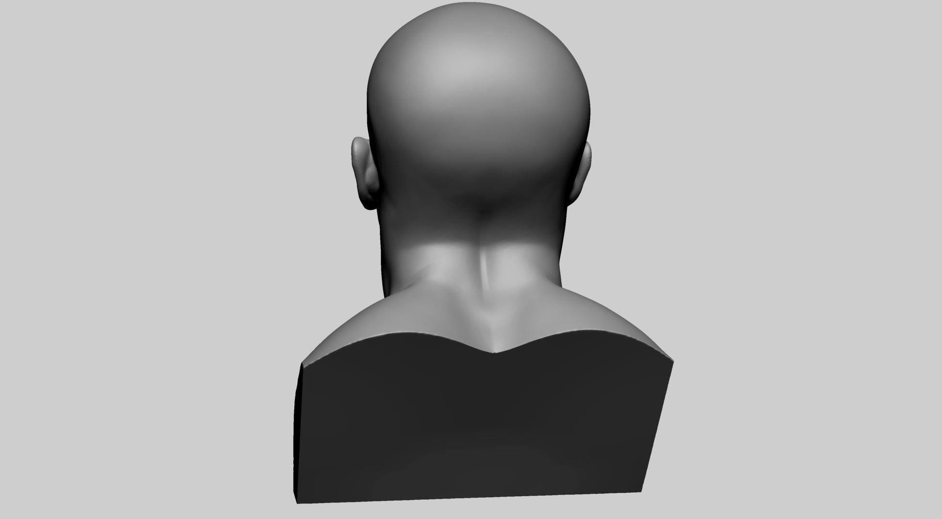 Male Head F 3D model_4