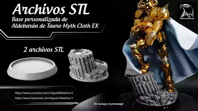 Saint Seiya - Aldebaran de Tauro - Base 3D Print - Archivos STL 3D print model