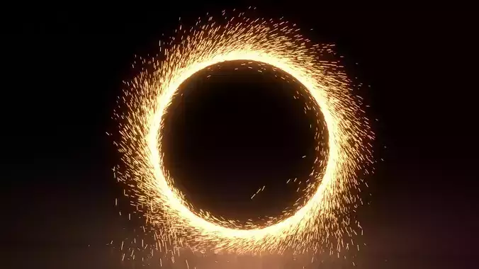 Animated  Dr Strange Portal  Particles 3D model