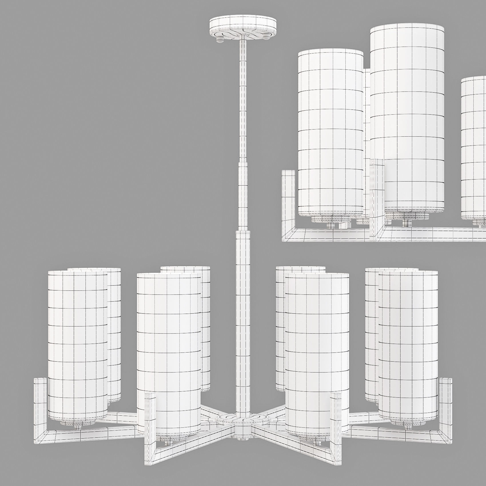 Maytoni Fortano MOD089PL-08BS - Pendant Lamp 3D model_1