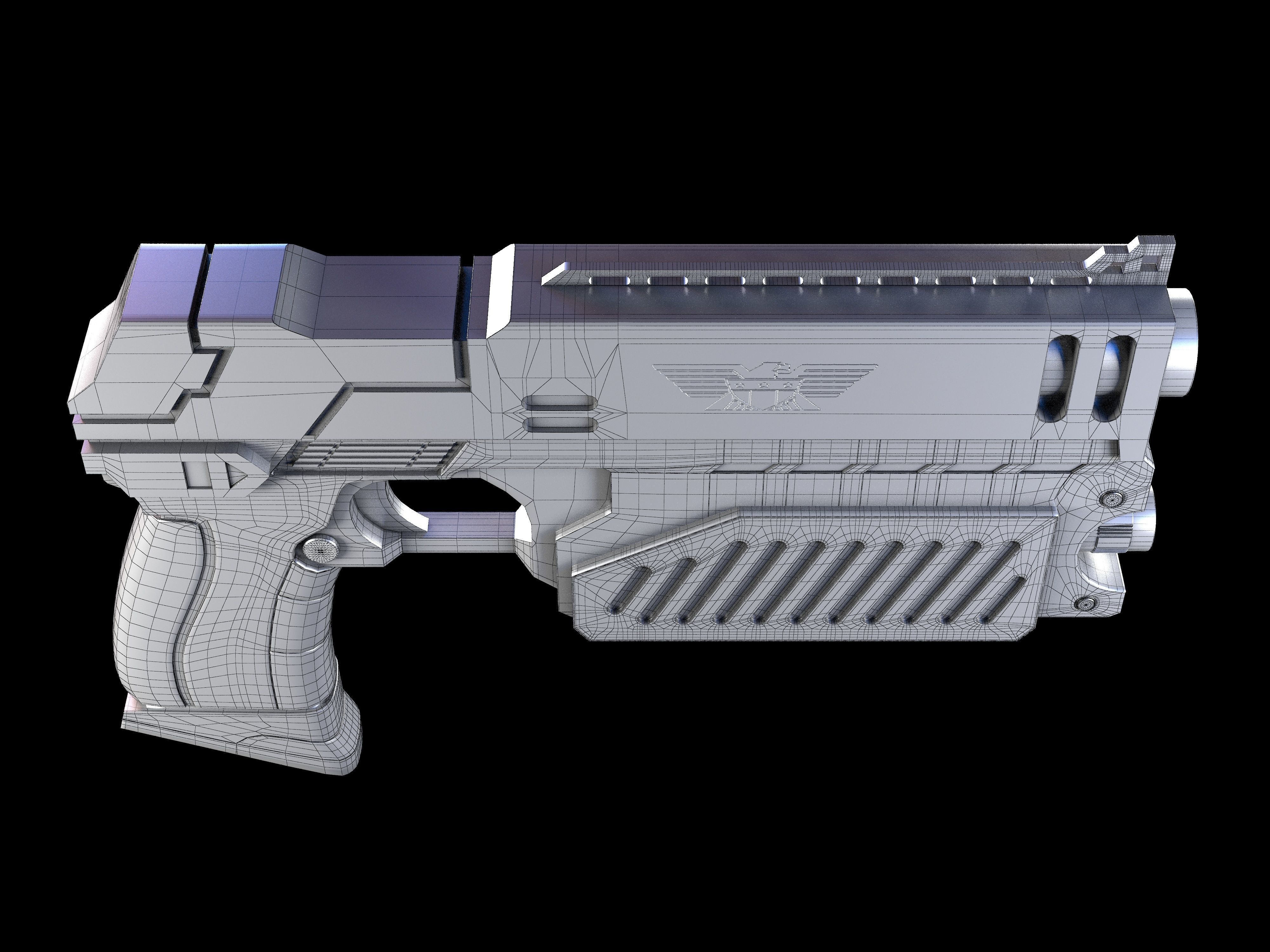 The Lawgiver Judge Dredd 3D model_10