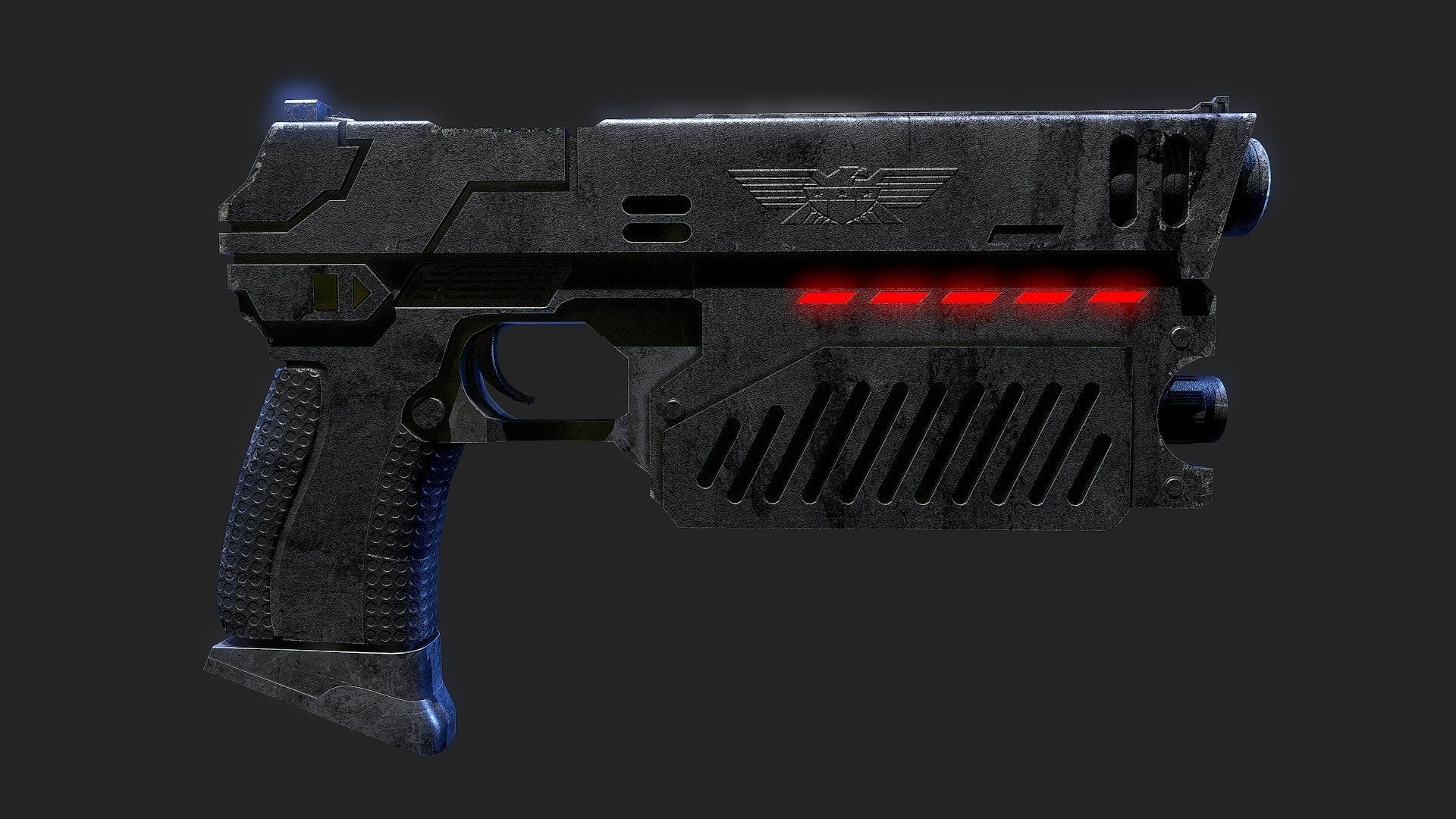 The Lawgiver Judge Dredd 3D model_1