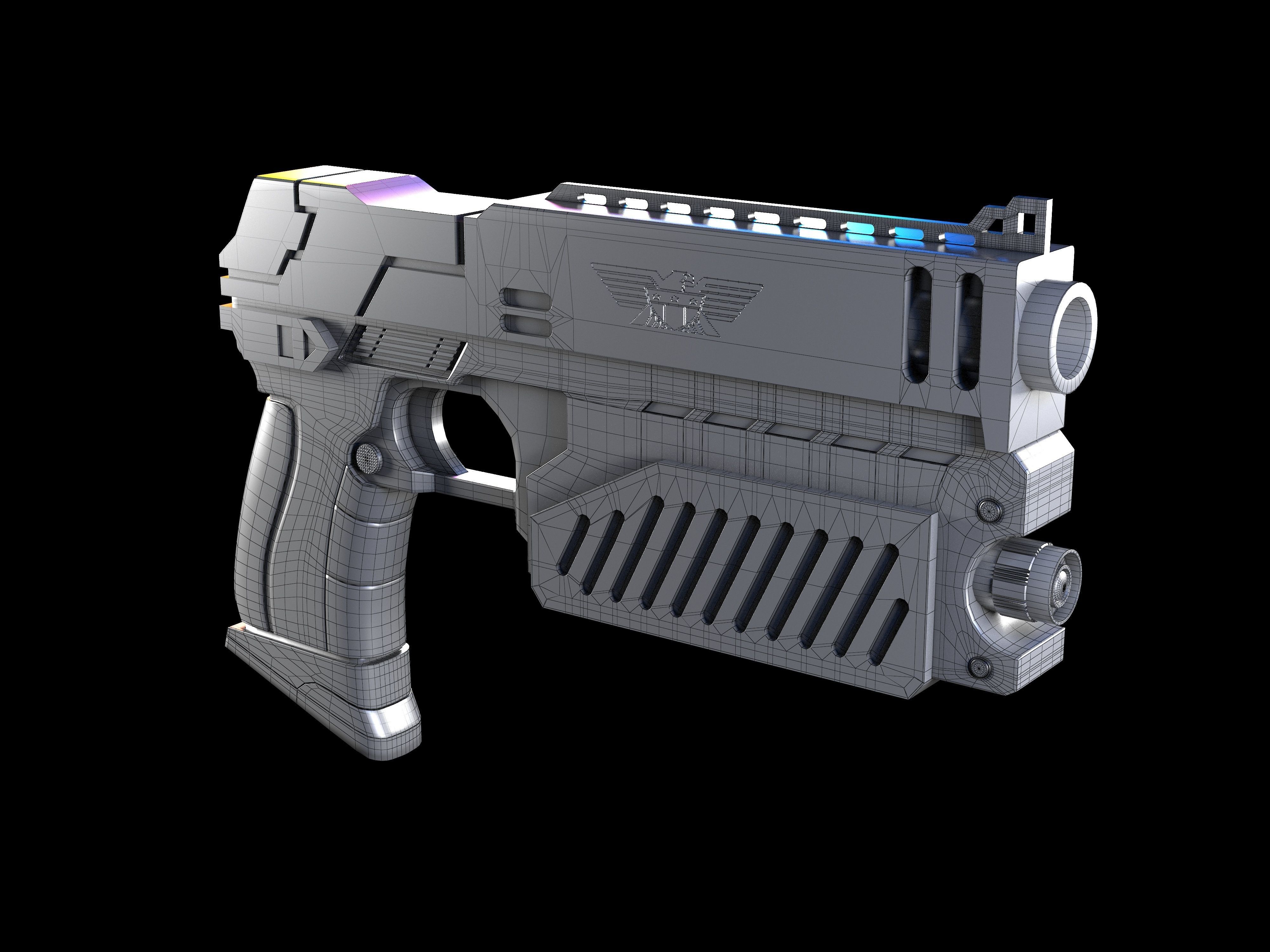 The Lawgiver Judge Dredd 3D model_9