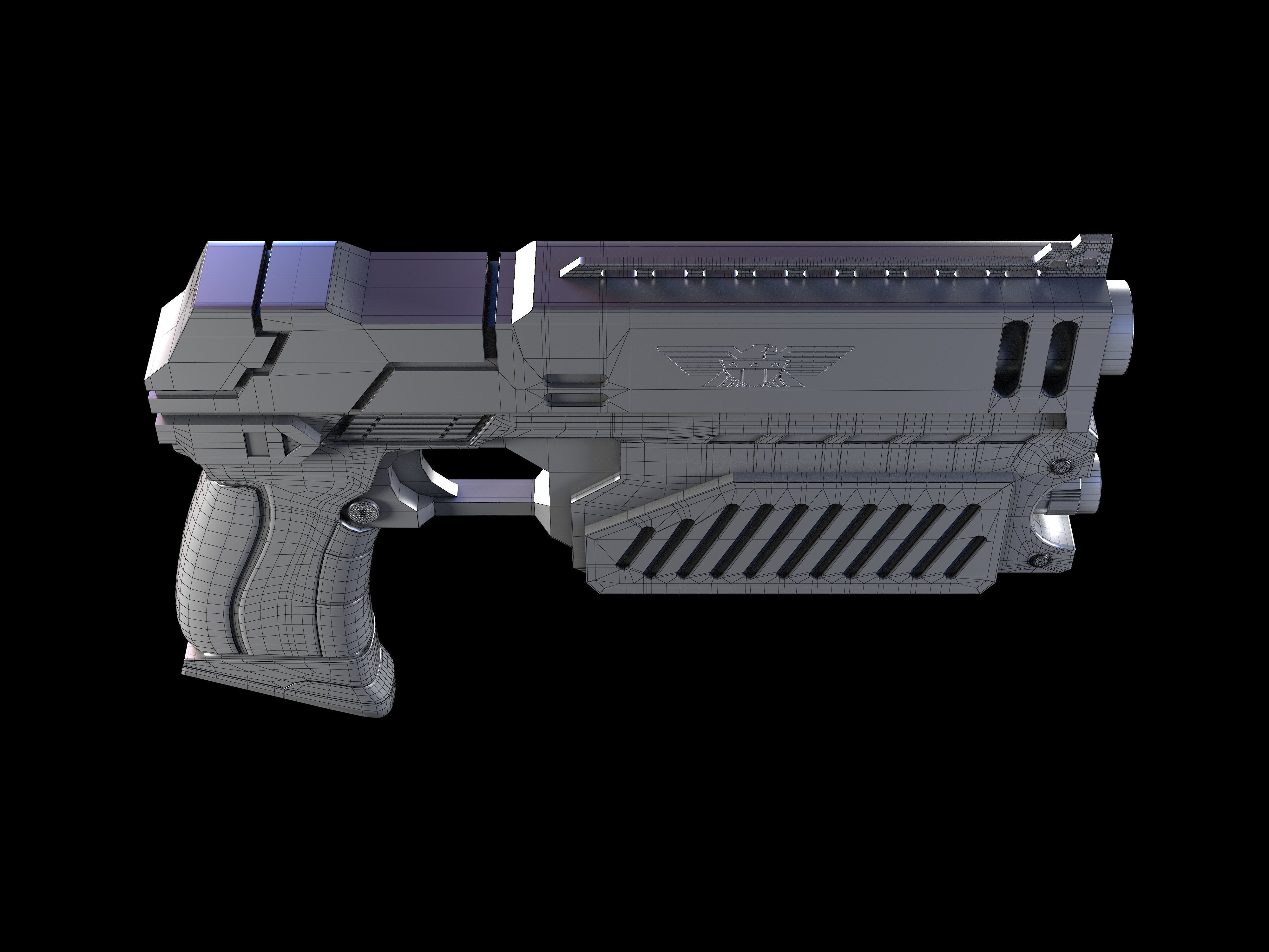 The Lawgiver Judge Dredd 3D model_8