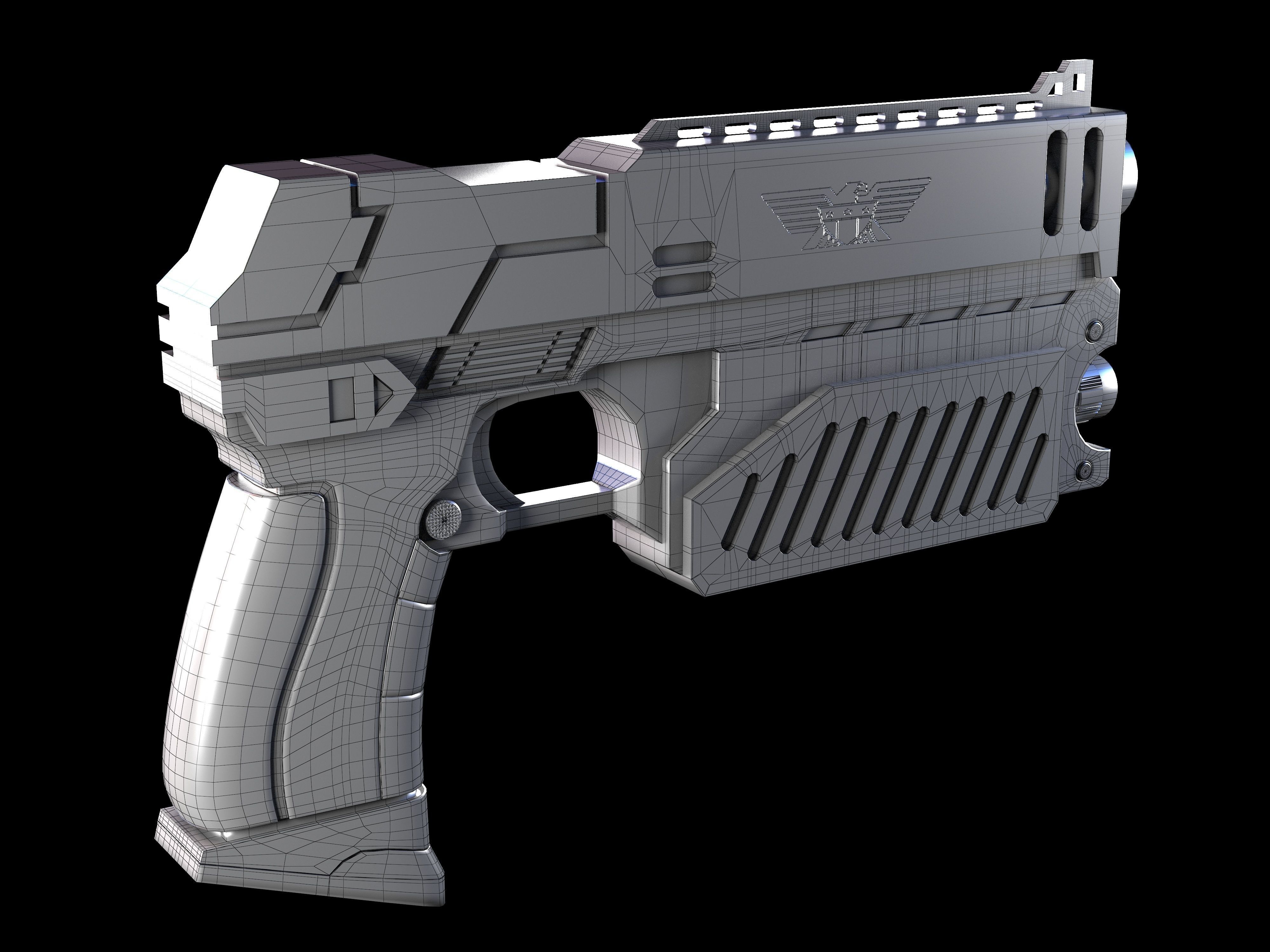 The Lawgiver Judge Dredd 3D model_11