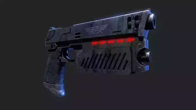 The Lawgiver Judge Dredd 3D model