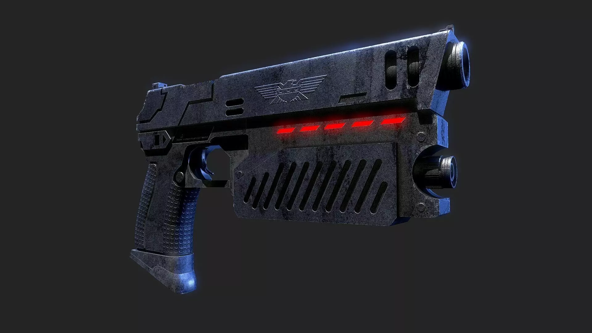 The Lawgiver Judge Dredd 3D model_0