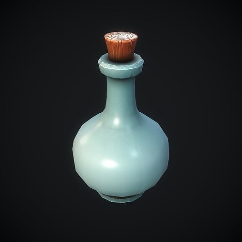 Stylized Potion Low-poly 3D model