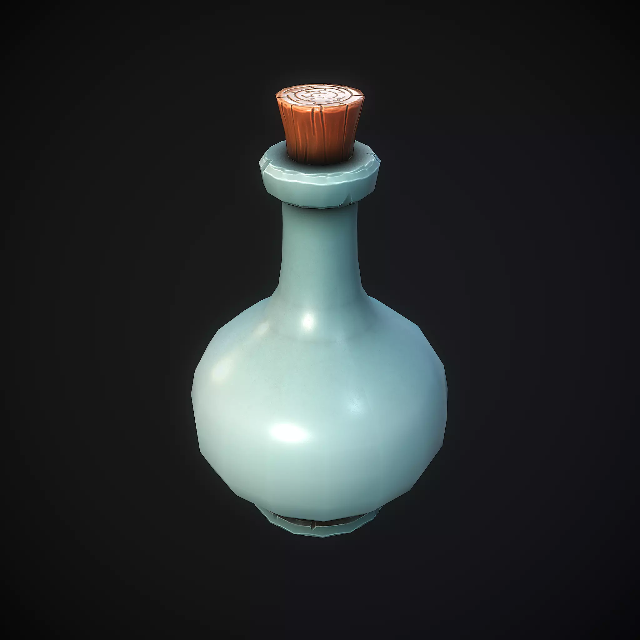 Stylized Potion Low-poly 3D model_0